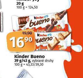 Coop Kinder bueno nabídka