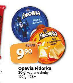 Coop Opavia fidorka nabídka