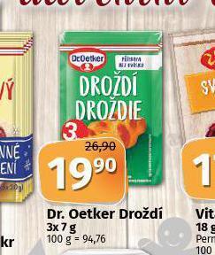 Coop Dr. oetker droždí nabídka