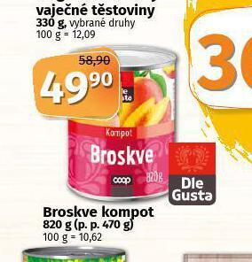 Coop Broskve kompot nabídka