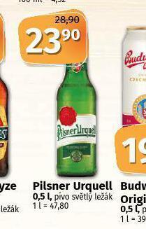 Coop Pivo pilsner urquell nabídka