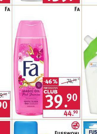 Rossmann Fa sprchový gel nabídka