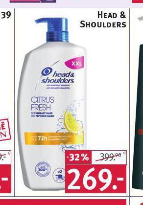 Rossmann Head&shoulders šampon nabídka