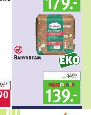 Rossmann Babydream nabídka
