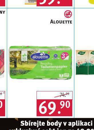 Rossmann Alouette toaletní papír nabídka