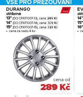 Auto Kelly Kryty kol durango 13" nabídka