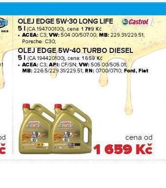 Auto Kelly Motorový olej edge 5w-40 turbo diesel nabídka