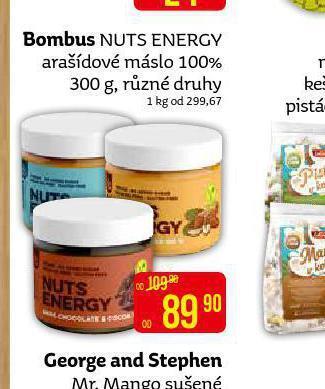 Teta Bombus nuts energy arašídové máslo nabídka