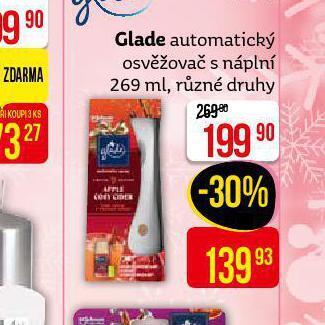 Teta Glade automatický osvěžovač vzduchu nabídka