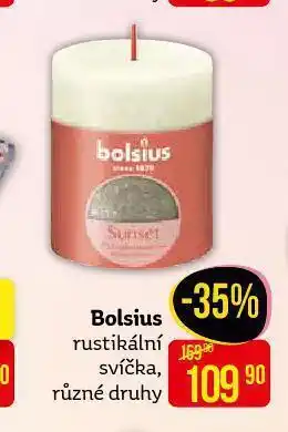 Teta Bolsius rustikální svíčka nabídka