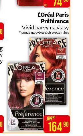 Teta Loreal paris préférence barva na vlasy nabídka