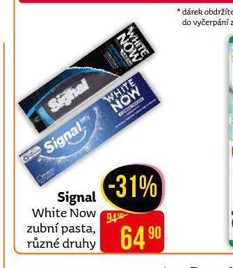 Teta Signal white now zubní pasta nabídka