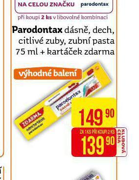 Teta Parodontax zubní pasta nabídka