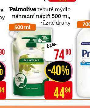 Teta Palmolive tekuté mýdlo náhradní náplň nabídka