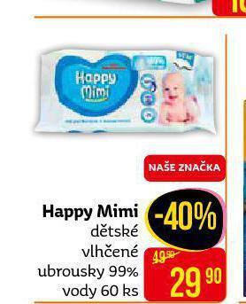 Teta Happy mimi dětské vlhčené ubrousky nabídka