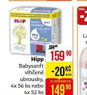Teta Hipp babysanft vlhčené ubrousky nabídka