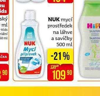 Teta Nuk mycí prostředek na láhve a savičky nabídka