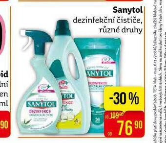 Teta Sanytol dezinfekční čističe nabídka