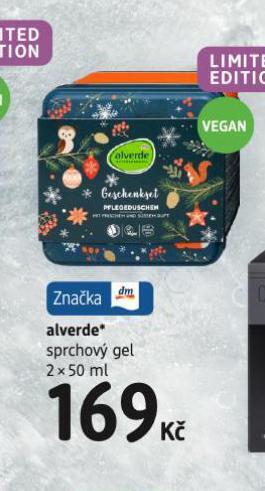 dm drogerie Alverde sprchový gel nabídka
