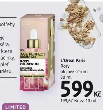 dm drogerie Loreal paris rosy olejové sérum nabídka
