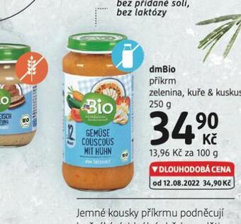 dm drogerie Dmbio příkrm nabídka