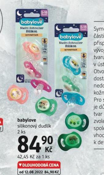 dm drogerie Babylove silikonový dudlík nabídka