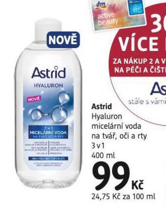 dm drogerie Astrid micelární voda nabídka