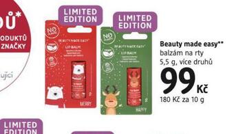 dm drogerie Beauty made easy balzám na rty nabídka