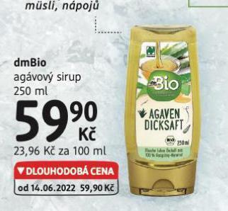 dm drogerie Dmbio agávový sirup nabídka