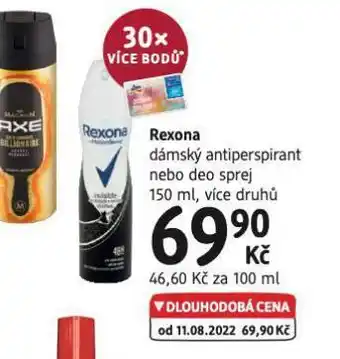 dm drogerie Rexona dámský antiperspirant nabídka