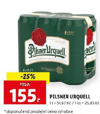 Lidl Pivo pilsner urquell nabídka