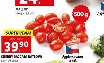 Lidl Cherry rajčata datlová nabídka