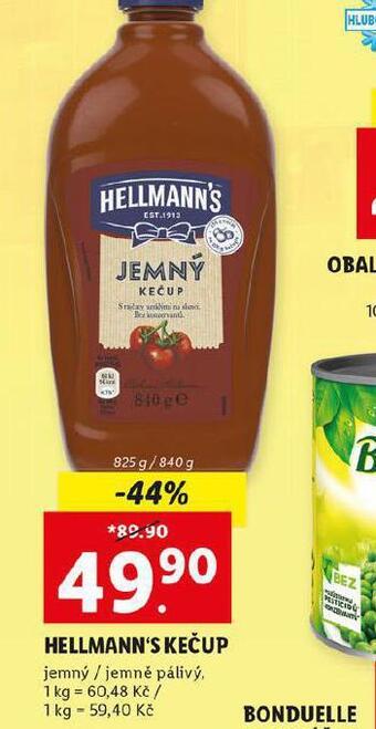 Lidl Hellmann´s kečup nabídka