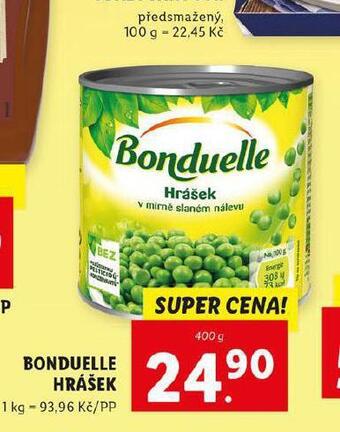 Lidl Bonduelle hrášek nabídka