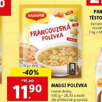 Lidl Maggi polévka nabídka