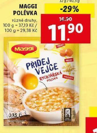 Lidl Maggi polévka nabídka