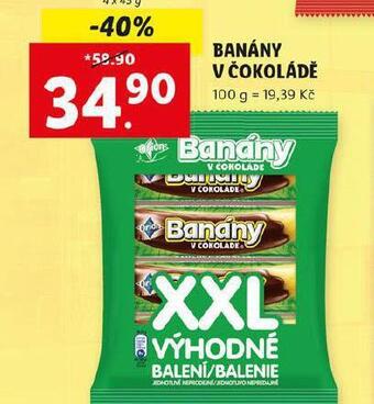 Lidl Banány v čokoládě nabídka