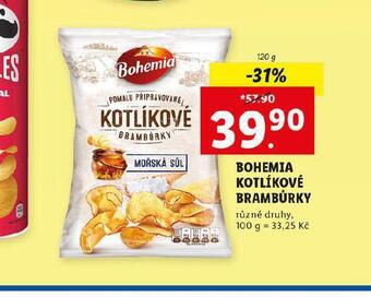 Lidl Bohemia kotlíkové brambůrky nabídka