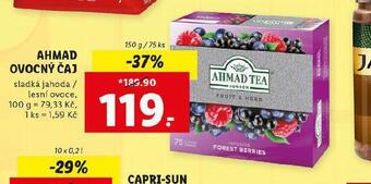 Lidl Ahmad ovocný čaj nabídka