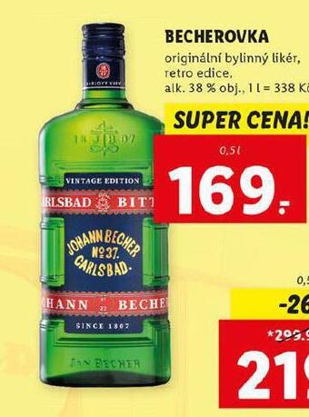 Lidl Becherovka nabídka