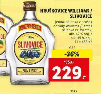 Lidl Slivovice nabídka
