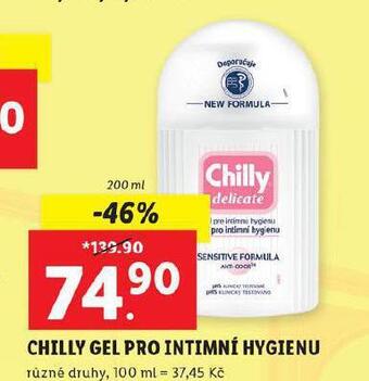 Lidl Chilly gel pro intimní hygienu nabídka