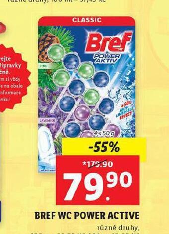 Lidl Bref wc power active nabídka