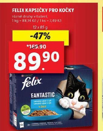 Lidl Felix kapsičky pro kočky nabídka