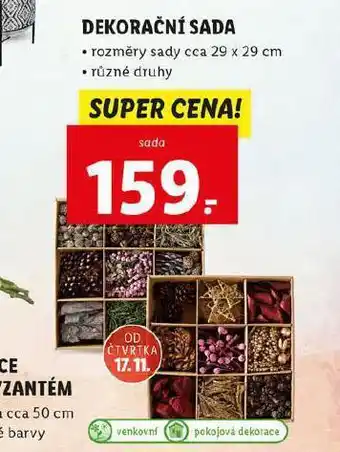 Lidl Dekorační sada nabídka