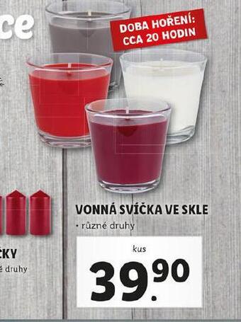 Vonná svíčka ve skle