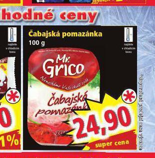 Norma Čabajská pomazánka nabídka