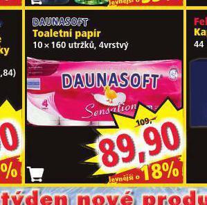 Norma Daunasoft toaletní papír nabídka