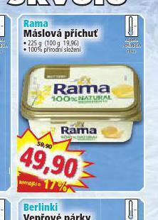 Norma Rama máslová příchuť nabídka