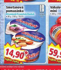 Norma Smetanová pomazánka nabídka